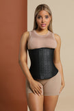 Daisy double-lined latex corset by ÉVORAUK Shapewear London, BBL-friendly waist trainer front view