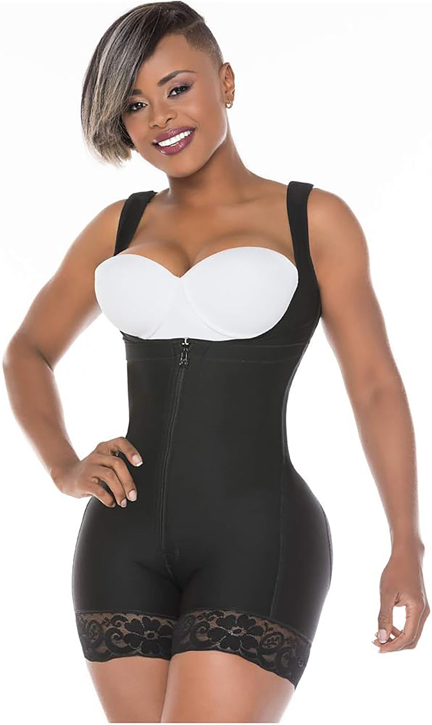 Back view of ÉVORAUK Shapewear London Lavender high-back butt-enhancing shapewear