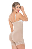 Beige Lavender full-body shaper shorts by ÉVORAUK London for waist and thigh sculpting