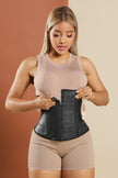 Back view of ÉVORAUK London Roselle short-torso Colombian latex corset