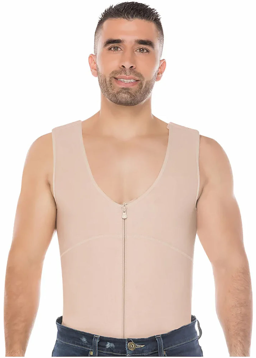 EVORAUKFront view of men’s powernet compression vest providing high abdominal control and posture support in the UK.