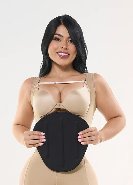 ÉVORAUK Triple Line Ab Board post-surgery abdominal compression board for short torso women after liposuction and tummy tuck recovery in the UK.
